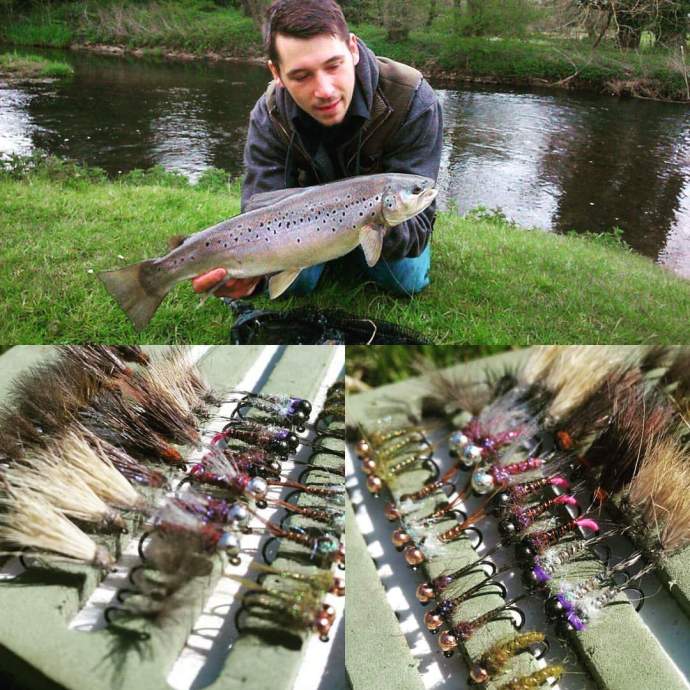 custom fly tying trout grayling